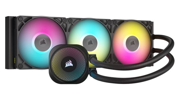 Corsair iCUE LINK Titan 360 RX RGB Complete Water Cooling - 360 mm, black image number 0