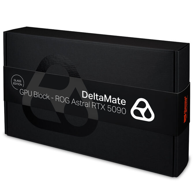 Thermal Grizzly DeltaMate 5090 Astral Glass Edition GPU Water Cooler, ARGB, with Backplate - Borosilicate Glass, Black image number 6