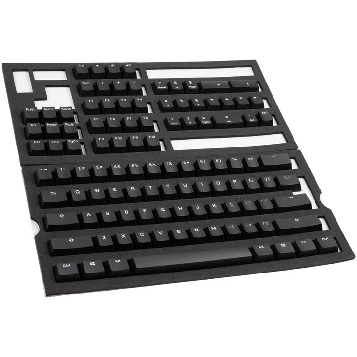 Ducky Phantom Black PBT Double-Shot Keycap Set, US Layout - 108 keys image number 0