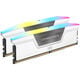 Corsair Vengeance RGB DDR5-6000 RAM, CL40, XMP - 32 GB Dual-Kit, white