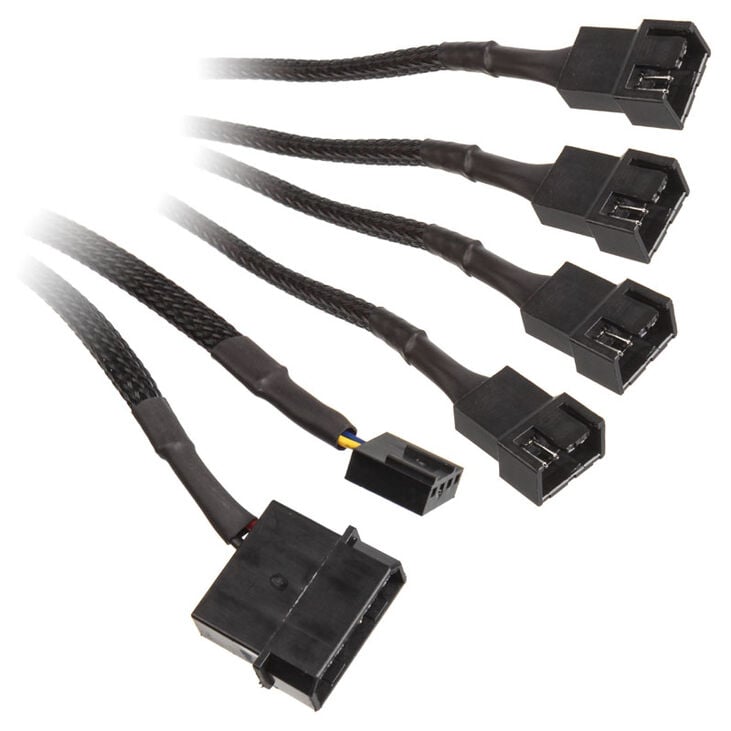 EK Water Blocks EK-Cable Y-Weiche für 4x 4-Pin-PWM-Lüfter - 80 cm image number 0