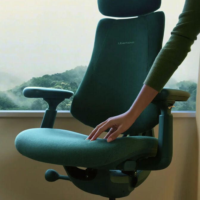 LiberNovo Omni Ergonomischer Stuhl, aktive R&uuml;ckenlehne, Massage - gr&uuml;n image number 5