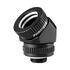PHANTEKS Glacier Rotary Hard-Tube Fitting 16mm 45 Grad G1/4 - schwarz, drehbar image number null