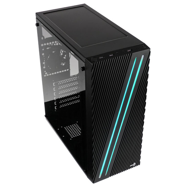 Aerocool STREAK RGB Midi-Tower - schwarz Window image number 1