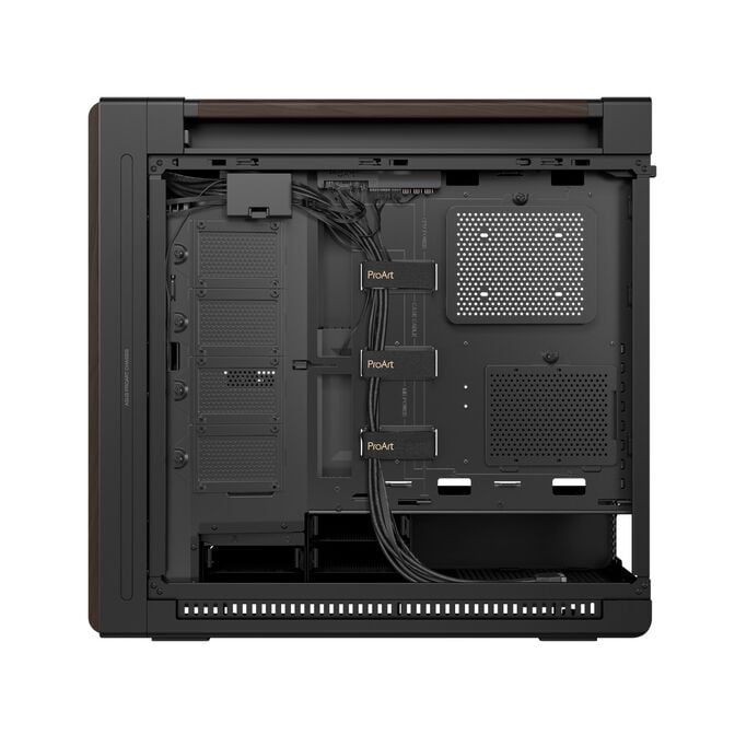 ASUS ProArt PA602 PC-Geh&auml;use, Midi-Tower, E-ATX - schwarz/braun, Holz image number 16