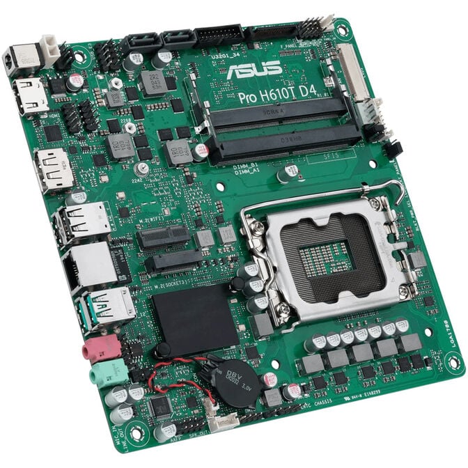 ASUS PRO H610T D4-CSM, Intel H610 motherboard, Socket 1700, DDR4 image number 1