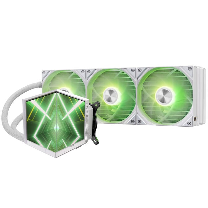TRYX STAGE ARGB 360 AiO-Wasserk&uuml;hlung, Dual-IPS-Display - 360mm, wei&szlig; image number 0