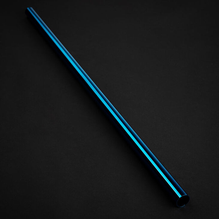 Bitspower None Chamfer Brass Hard Tubing 16mm OD, 500mm - blue image number 0