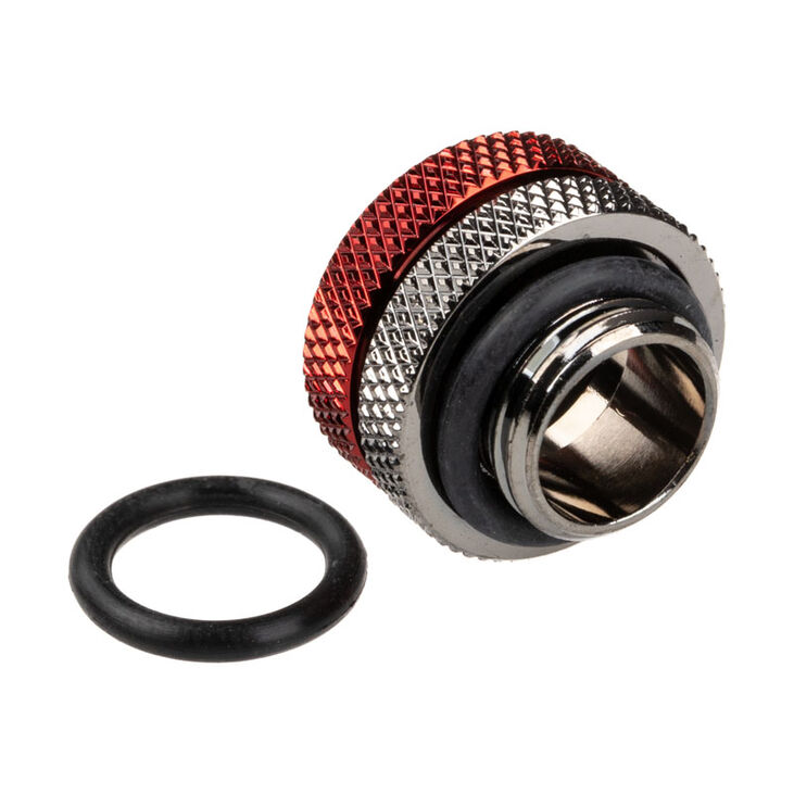 Bitspower Multi-Link Adapter Connection straight G1/4 inch AG to 12mm AD Hardtube - glossy black image number 1
