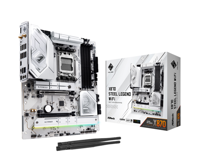ASRock X870 Steel Legend WiFi motherboard, socket AM5, AMD X870, ATX, DDR5 image number 0