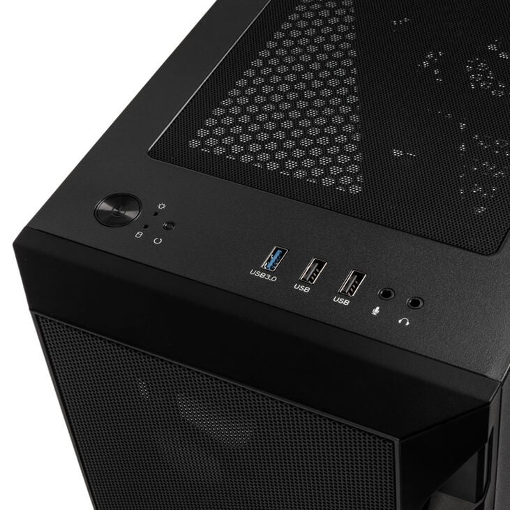 SilverStone Fara H1M, Tempered Glass - schwarz image number 4
