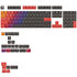 Glorious GPBT Gradient Keycaps, ANSI Layout (US), PBT, Dye-Sub - Celestial Fire image number null
