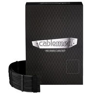 CableMod C-Series Pro ModMesh Sleeved 12V-2x6 12VHPWR Dual StealthSense-Kabel-Kit für Corsair RMi, RMx (Black Label) - schwarz