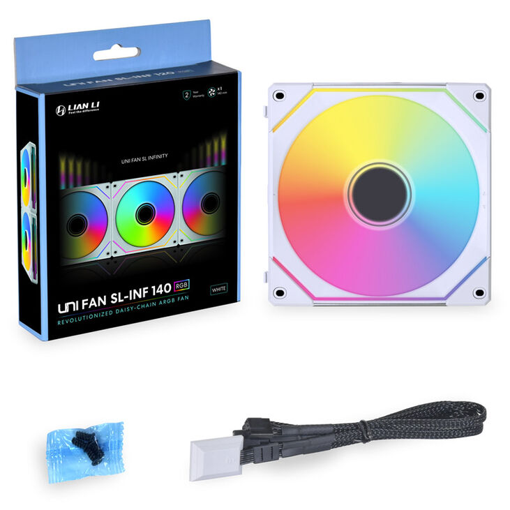 Lian Li UNI FAN SL-INF 140 ARGB PWM Lüfter - 140mm, weiß image number 5