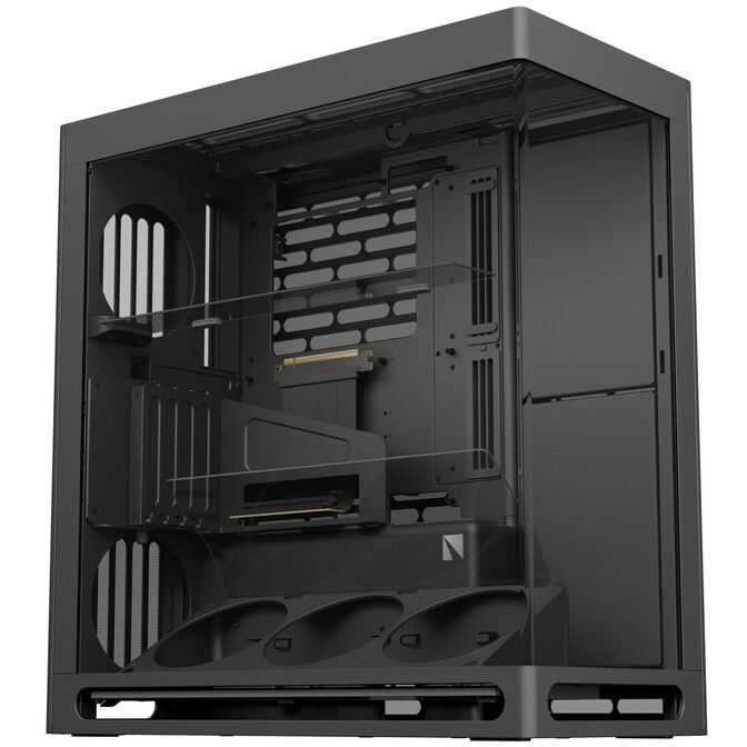 HAVN HS 360 VGPU PC-Geh&auml;use, Midi-Tower, vertikale GPU-Halterung - schwarz image number 0