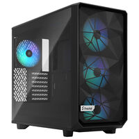 Fractal Design Meshify 2 Lite RGB Mid Tower Light Tint, Tempered Glass, Black