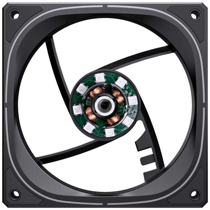 Jonsbo FR-505 ARGB PWM Lüfter, 120mm - schwarz image number 9