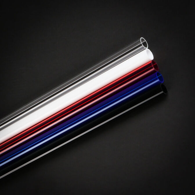 Bitspower Crystal Link Tube 12/10mm, L&auml;nge 1000mm - rot image number 2