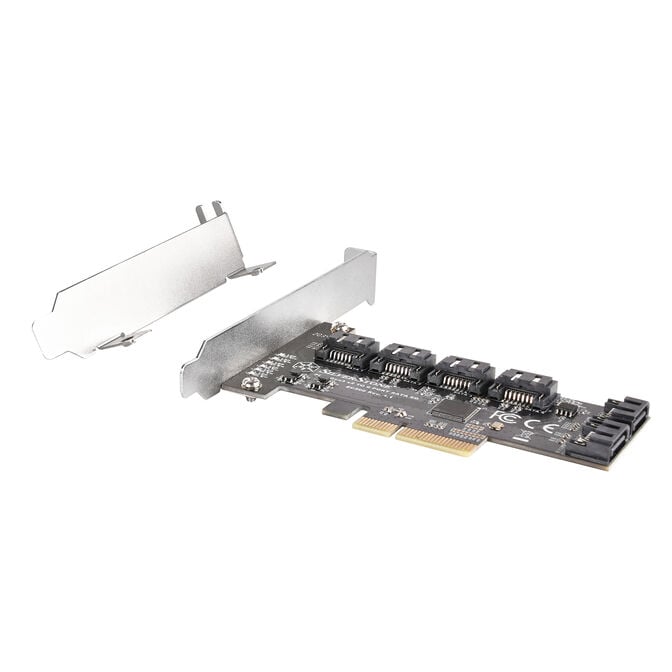 Silverstone SST-ECS06 SATA Adapterkarte, PCIe 3.0, 6x SATA 6G - Low Profile image number 3