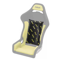 Sabelt Sim Foam Pro Kit Backrest, formstabiles R&uuml;ckenpolster, ergonomisch, 40x65 cm - schwarz