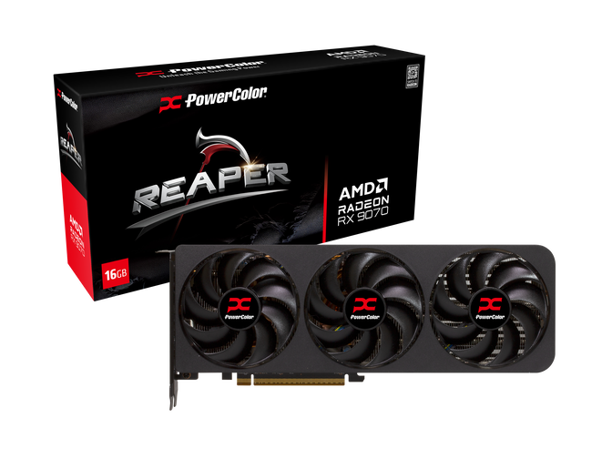 PowerColor Reaper Radeon RX 9070 Grafikkarte, 16384 MB GDDR6 image number 0