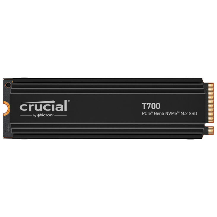 Crucial T700 NVMe SSD, PCIe 5.0 M.2 Type 2280 - 4 TB with heatsink image number 5