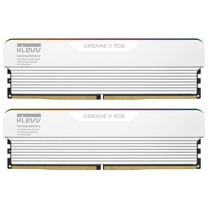 KLEVV URBANE V RGB DDR5-6000 RAM, CL28, XMP 3.0 & EXPO - 32 GB Dual-Kit, wei&szlig; image number 0