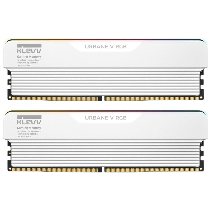 KLEVV URBANE V RGB DDR5-6000 RAM, CL28, XMP 3.0 & EXPO - 32 GB Dual-Kit, weiß