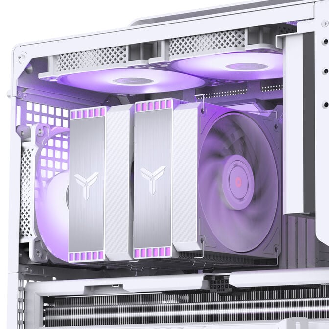 Jonsbo HX6280 CPU-K&uuml;hler, PWM, RGB - 130mm, wei&szlig; image number 12