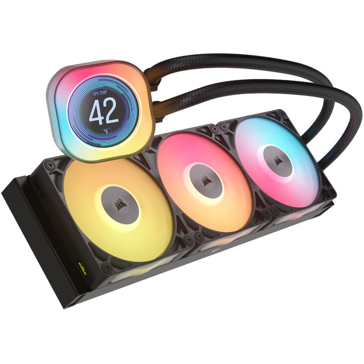 Corsair iCUE LINK Titan 360 RX LCD Complete Water Cooling, RGB - 360mm, black image number 1