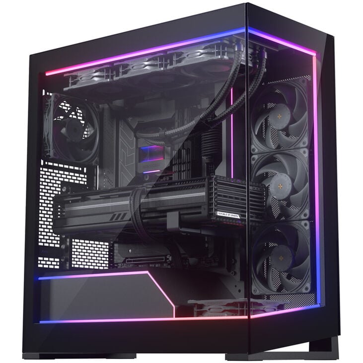 Phanteks NV5 Premium DRGB Kit + Power-Hub, 3x für Außenrahmen, 1x Mainboard Kabel-Cover - schwarz image number 1