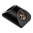 EK Water Blocks EK-Quantum Torque Adapter 90 Degree G1/4 Inch Female to G1/4 Inch Female - Black image number null