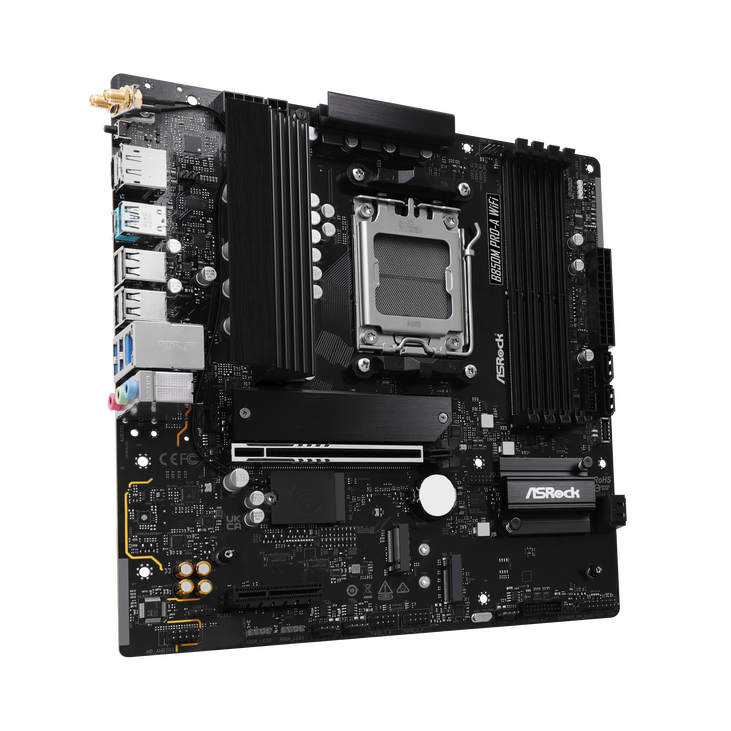 ASROCK B850M Pro-A WiFi Mainboard, Sockel AM5, AMD B850, Micro-ATX, DDR5 image number 1