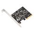 Silverstone SST-ECU07 USB-Adapterkarte, PCIe 3.0, 1x USB-C 3.2 intern - Low Profile image number null