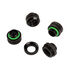 Corsair Hydro X Series XF Hardline Anschluss gerade G1/4 Zoll auf 12mm AD Hardtube - 4er Pack, schwa image number null