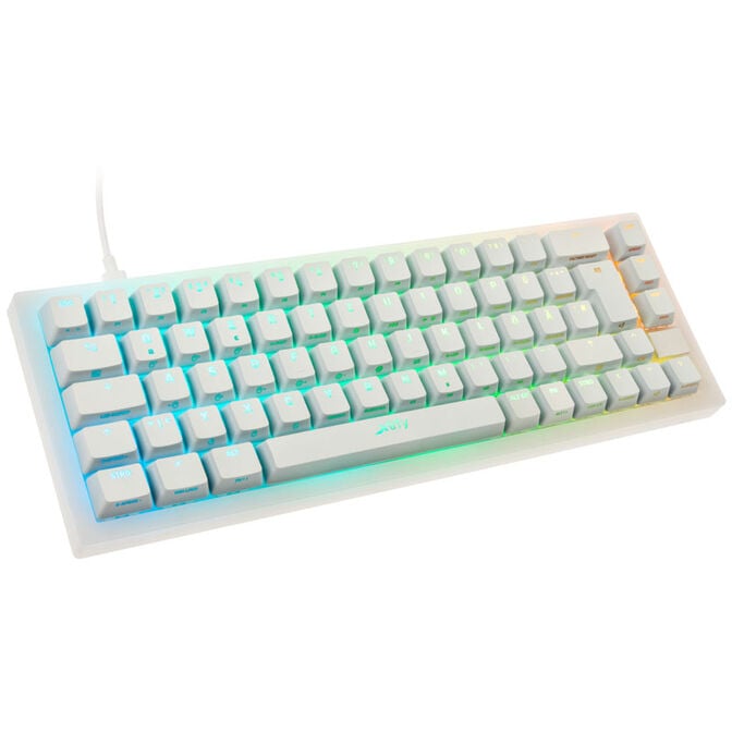 Cherry Xtrfy K5 Gaming Tastatur, TKL, RGB - transparent/wei&szlig; image number 0