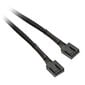 Watercool 4-Pin PWM Extension Male to Male, black - 90cm