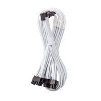 CableMod C-Series Pro Connection Cable - Variant B, 90°, 16-Pin to 4x 8-Pin PCIe, white