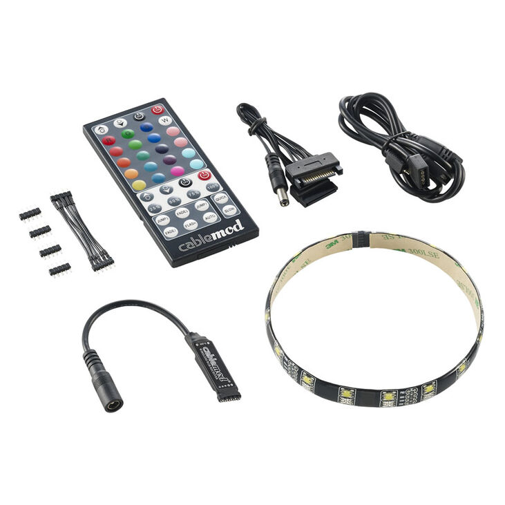 CableMod WideBeam Hybrid LED Kit 30cm - RGB/W image number 1
