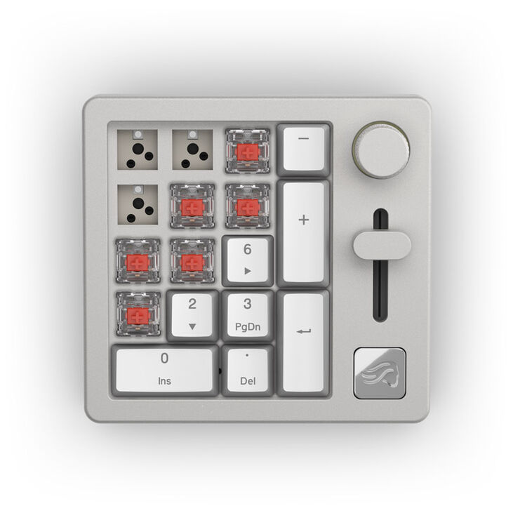 Glorious GMMK Wireless Numpad - Fox Switches, grau/weiß image number 5