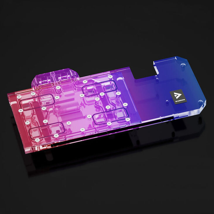 Barrow LRC2.0 full coverage GPU Water Block for ASUS STRIX 3070 Aurora RGB - Acryl image number 3
