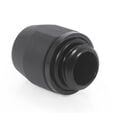 Alphacool TPV Metal 12.7/7.6mm Screw-in Fitting G1/4, 6-Pack - Black image number null