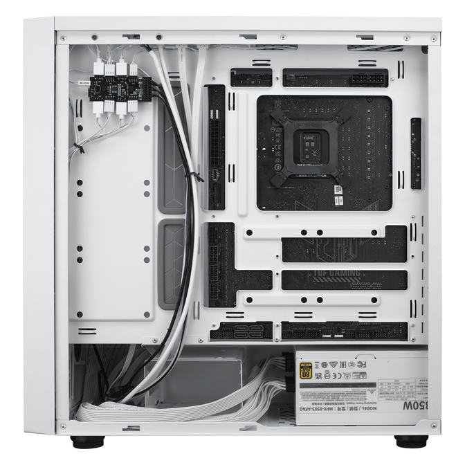 Cooler Master MasterBox 600 ARGB PC-Geh&auml;use, Midi-Tower, E-ATX, RGB, Tempered Glass - wei&szlig; image number 11