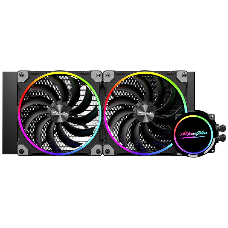 Alpenföhn Gletscherwasser 280 AIO Cooler, ARGB - 280mm, black image number 4