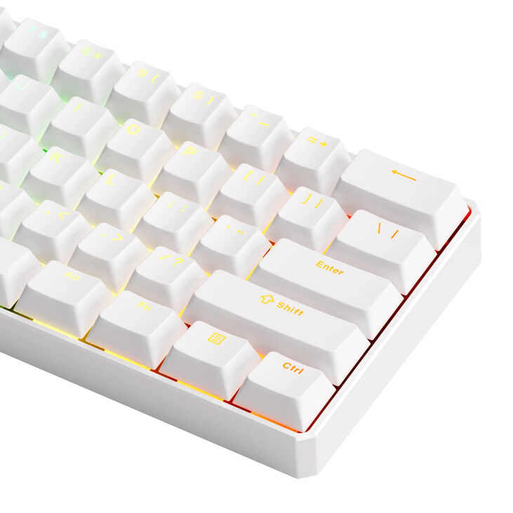 AKKO MonsGeek FUN60 Ultra Wireless Gaming-Tastatur, RGB, Glare Magnetic Switch – weiß, TMR, ANSI (US) image number 8