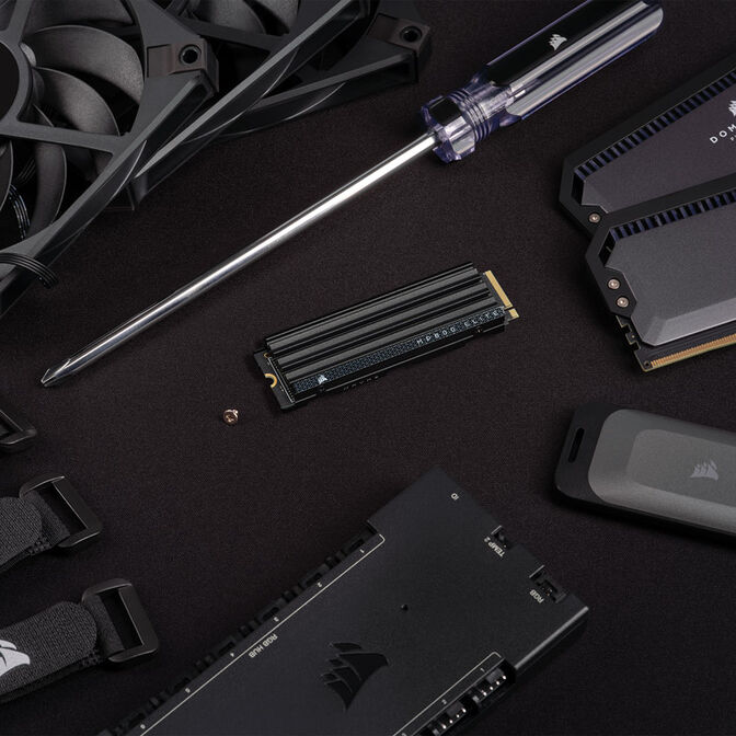 Corsair MP600 Elite NVMe SSD, PCIe 4.0 M.2 Typ 2280 - 1 TB mit K&uuml;hlk&ouml;rper image number 9