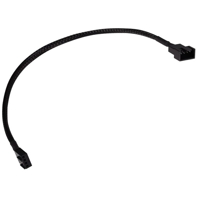 Alphacool fan cable 4-pin to 4-pin extension 30cm - black image number 0