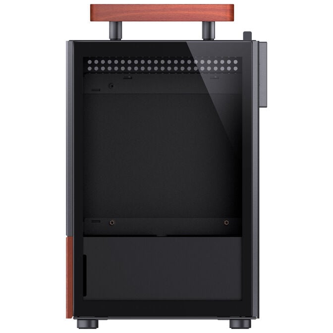 Jonsbo T6 PC Geh&auml;use, Mini-Tower, Mini-ITX, Tempered Glass, Holz - schwarz image number 9