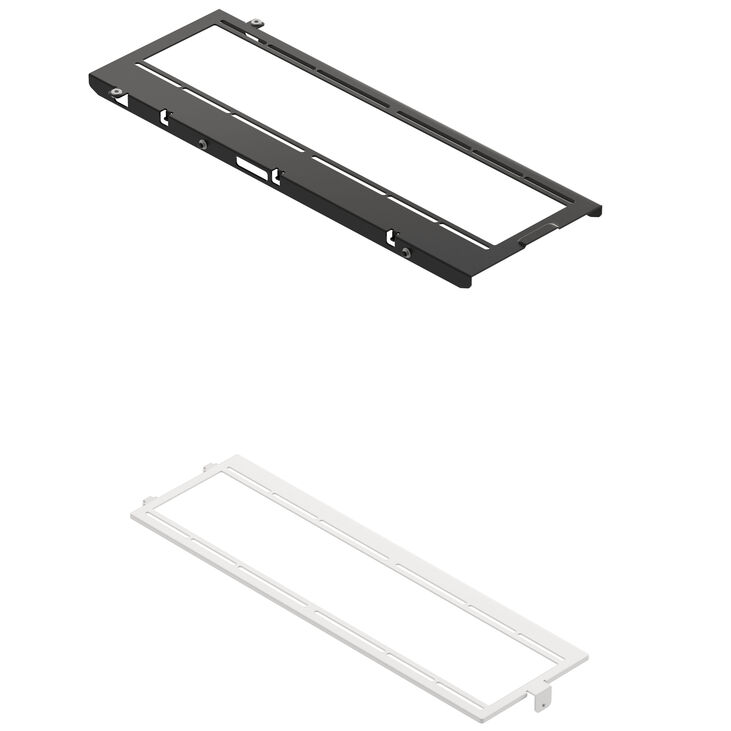 HAVN HS 420 Fan Brackets for 360 mm Radiators - white image number 1