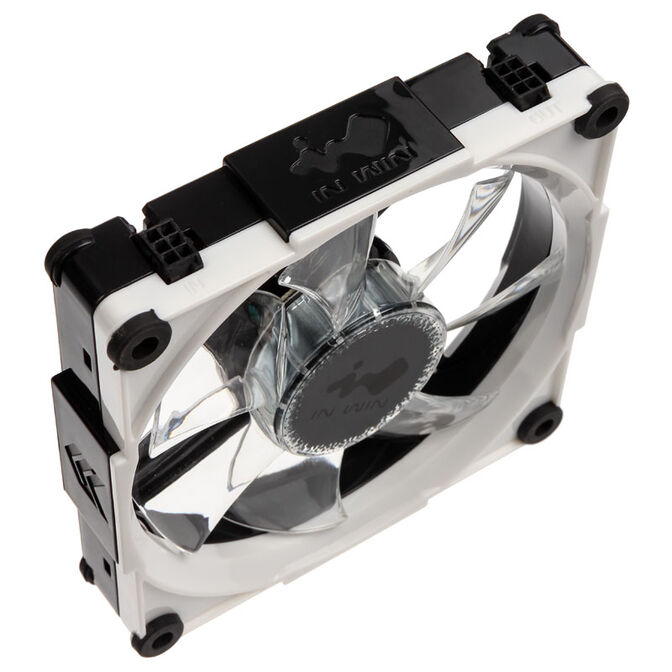InWin Aurora RGB-LED fan, 120mm, 3-pack - black/white image number 3
